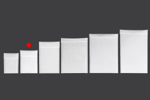 Enveloppes à bulles d'air aux dimensions 11 x 18 cm en blanc mat - 10 pcs-3