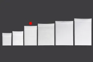 Φάκελοι με αεροπλάστ 14x25 cm σε λευκό ματ χρώμα - 10 τμχ-3