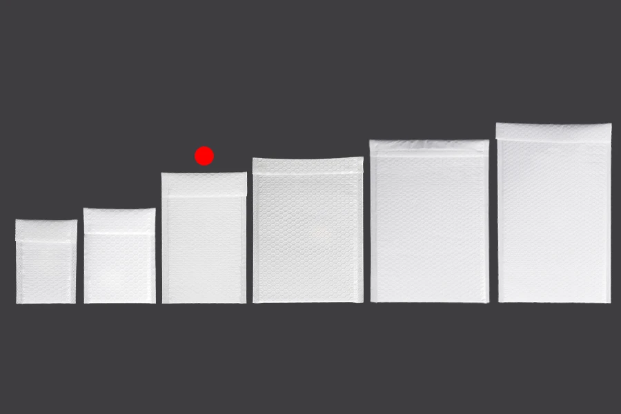 Φάκελοι με αεροπλάστ 14x25 cm σε λευκό ματ χρώμα - 10 τμχ Φάκελοι με αεροπλάστ 14x25 cm σε λευκό ματ χρώμα - 10 τμχ