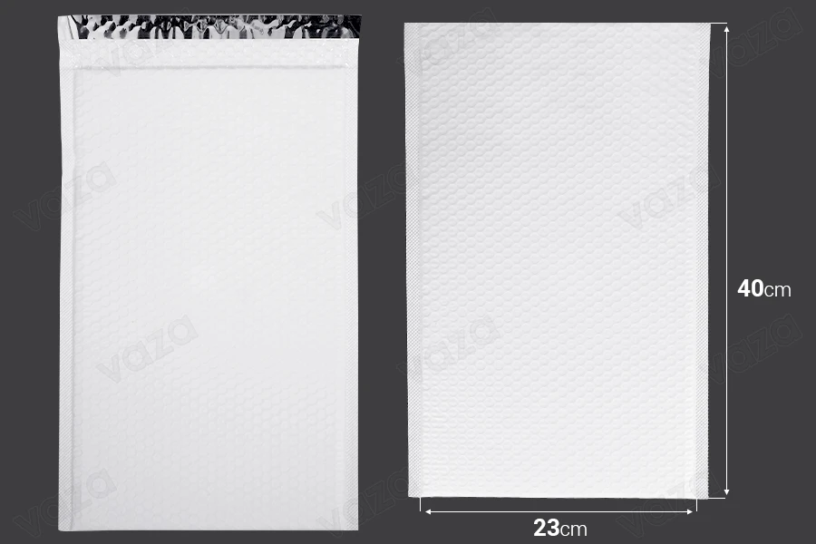 Buste imbottite 23x40 cm di colore bianco opaco Buste imbottite 23x40 cm di colore bianco opaco-dimensioni_immagine