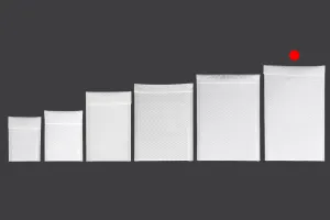 Buste imbottite  23x40 cm di colore bianco opaco-3