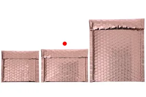Enveloppes à bulles d'air aux dimensions 16 x 13 cm en couleur rose brillant - 10 pcs-4