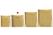 Umschläge mit Airplast 16x18cm in glänzender Goldfarbe - 10 Stück Umschläge mit Airplast 16x18cm in glänzender Goldfarbe - 10 Stück