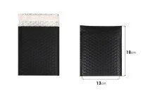 Envelopes with airplast 13x18 cm in black matte color - 10 pcs Envelopes with airplast 13x18 cm in black matte color - 10 pcs