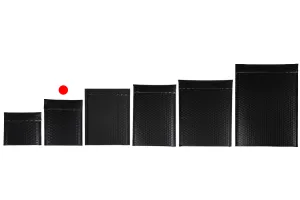 Enveloppes à bulles d'air aux dimensions 13 x 18 cm en couleur noir mat - 10 pcs-6