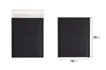 Φάκελοι με αεροπλάστ 16x23 cm σε μαύρο ματ χρώμα - 10 τμχ Φάκελοι με αεροπλάστ 16x23 cm σε μαύρο ματ χρώμα - 10 τμχ
