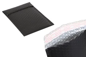 Enveloppes à bulles d'air aux dimensions 16 x 23 cm en couleur noir mat - 10 pcs-1