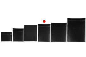 Enveloppes à bulles d'air aux dimensions 18 x 28 cm en couleur noir mat - 10 pcs-6
