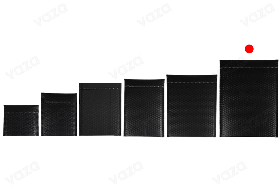 Buste imbottite 26x38 cm in colore nero opaco - 10 pz Buste imbottite 26x38 cm in colore nero opaco - 10 pz-gruppo_immagini
