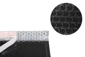 Enveloppes à bulles d'air aux dimensions 13x19 cm en couleur noir brillant - 10 pcs-3