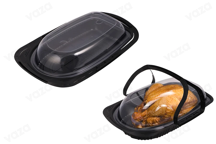 Συσκευασία (σκεύος) πλαστική 430x252x90 mm με χερούλι και καπάκι - 12 τμχ-εικόνα_σύνθεση