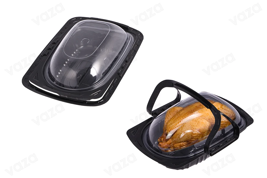 Συσκευασία (σκεύος) πλαστική 268x173x82 mm με χερούλι και καπάκι - 12 τμχ-εικόνα_σύνθεση