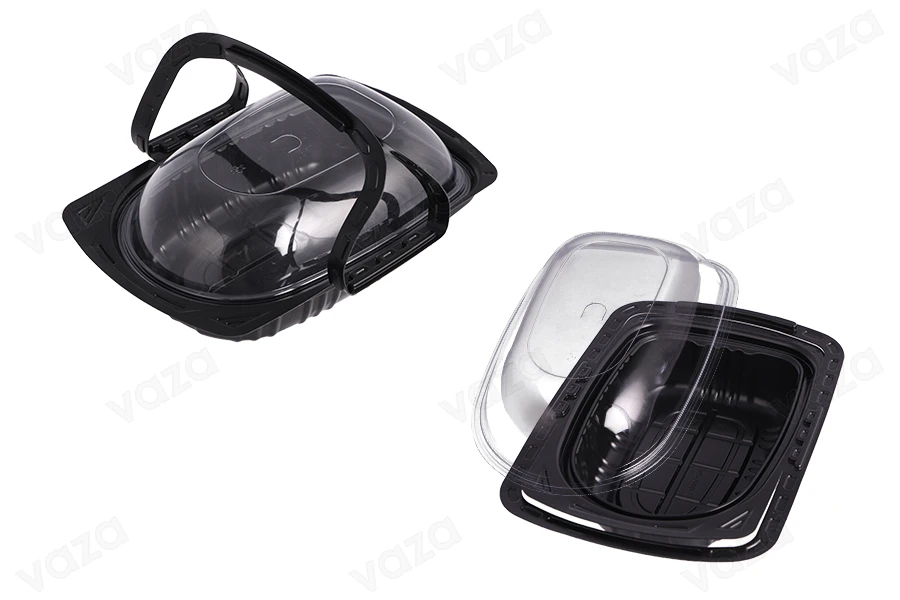 Συσκευασία (σκεύος) πλαστική 268x173x82 mm με χερούλι και καπάκι - 12 τμχ-εικόνα_προϊοντική