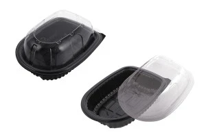 Emballage plastique (ustensile) 264x195x110 mm avec couvercle - 12 pcs-1