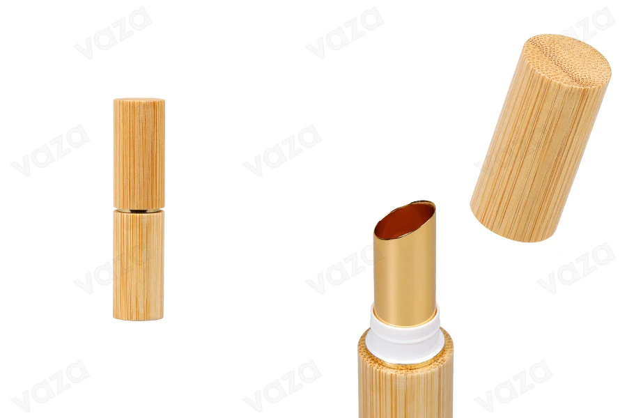Lippenstiftetui aus Bambus - Lippenstift - 6 Stück Lippenstiftetui aus Bambus - Lippenstift - 6 Stück-produktbild