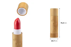 Bamboo case lip stick (plastic inner) - 6 pcs-2