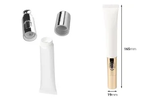 Plastic tube 20 ml in white color with vibration function-2