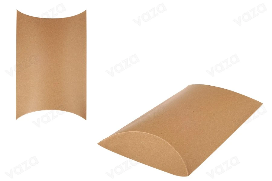 Scatolina di carta 370x250x80 mm di carta kraft a forma di cuscino - 20 pezzi-εικόνα_προϊοντική