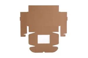 Scatola da confezione in carta kraft con finestra 170x130x60 mm – Confezione da 25 pz-3