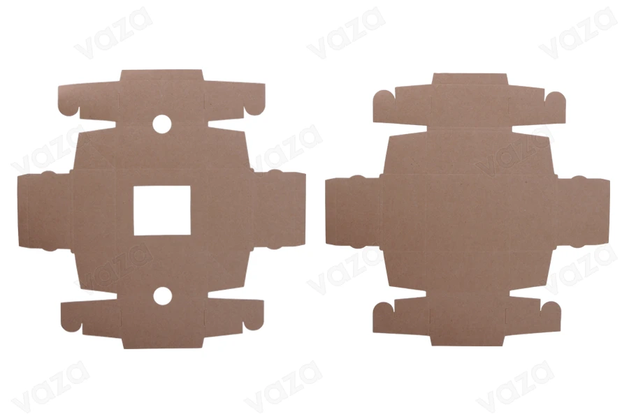 Kuti paketimi prej letre kraft me dritare 130x120x60 mm - 20 copë           -imazh_grup