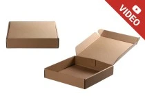 Scatola da confezione in carta kraft senza finestra 250x250x50 mm – 20 pz