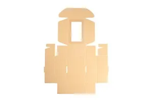 Kraft paper box with window in size 130x180x70 mm - 20 pcs-5