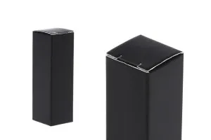 Scatolina di carta 23x23x72 mm di colore nero - 50 pezzi-1