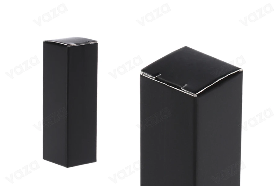 Χάρτινο κουτάκι 23x23x72 mm σε μαύρο χρώμα - 50 τμχ-εικόνα_προϊοντική