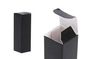 Scatolina di carta 23x23x72 mm di colore nero - 50 pezzi-2