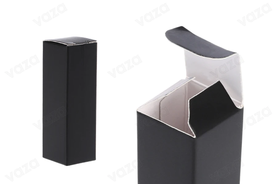 Χάρτινο κουτάκι 23x23x72 mm σε μαύρο χρώμα - 50 τμχ-εικόνα_διαστάσεις