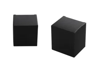 Boîte en papier de couleur noire 50 x 58 x 62 - 50 pcs