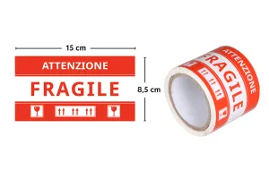 Fragile stickers (Italian) 15x8,5 cm - package of 100 pcs-3