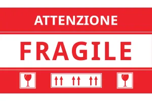 Fragile stickers (Italian) 15x8,5 cm - package of 100 pcs-1