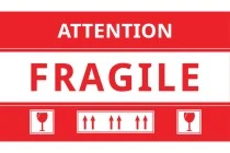 Fragile stickers (French) 15x8,5 cm - package of 100 pcs Fragile stickers (French) 15x8,5 cm - package of 100 pcs