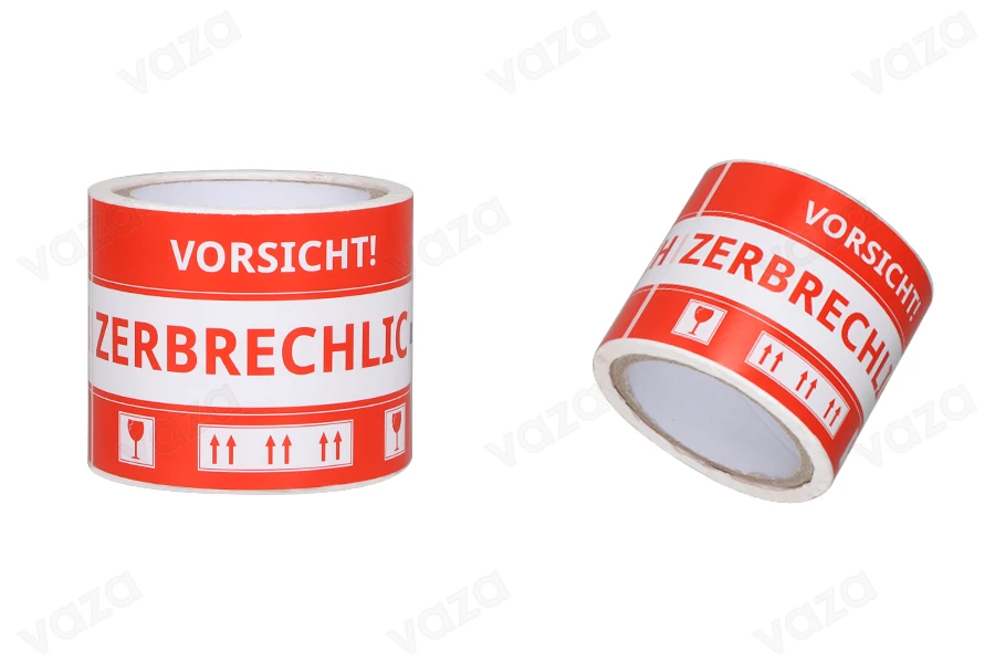 Zerbrechliche Aufkleber 15x8,5cm - Packung mit 100 Stück Zerbrechliche Aufkleber 15x8,5cm - Packung mit 100 Stück-bildabmessungen