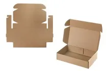 Kraft paper box without a window in size 270x158x60 mm - 20 pcs