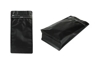 Aluminiumbeutel vom Typ Doy Pack mit Ventil, Verschluss mit Heißsiegelung, Öffnung mit Sicherheitsband und Verwendung von Reißverschluss 135x76x265mm - 25 Stk-3