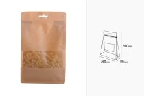 Σακουλάκια κραφτ τύπου Doy Pack, με κλείσιμο "zip", παράθυρο και τρύπα Eurohole, εσωτερική και εξωτερική διάφανη επένδυση και δυνατότητα σφράγισης με θερμοκόλληση 160x80x260 mm - 50 τμχ Σακουλάκια κραφτ τύπου Doy Pack, με κλείσιμο "zip", παράθυρο και τρύπα Eurohole, εσωτερική και εξωτερική διάφανη επένδυση και δυνατότητα σφράγισης με θερμοκόλληση 160x80x260 mm - 50 τμχ