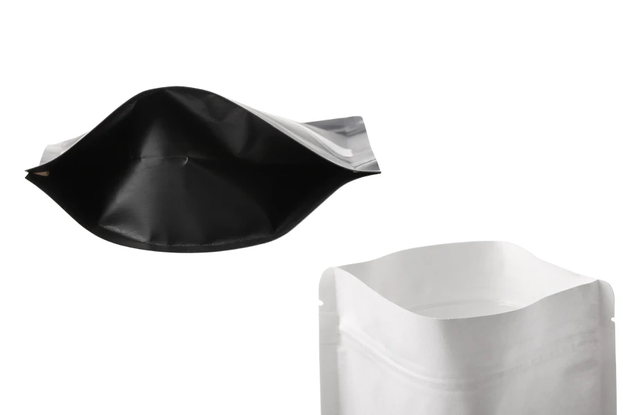 Standbodenbeutel Kraftpapier, Doy-Pack, mit Sichtfenster, Druckverschluss verschließbar 140x40x200mm - 100 Stücke Standbodenbeutel Kraftpapier, Doy-Pack, mit Sichtfenster, Druckverschluss verschließbar 140x40x200mm - 100 Stücke