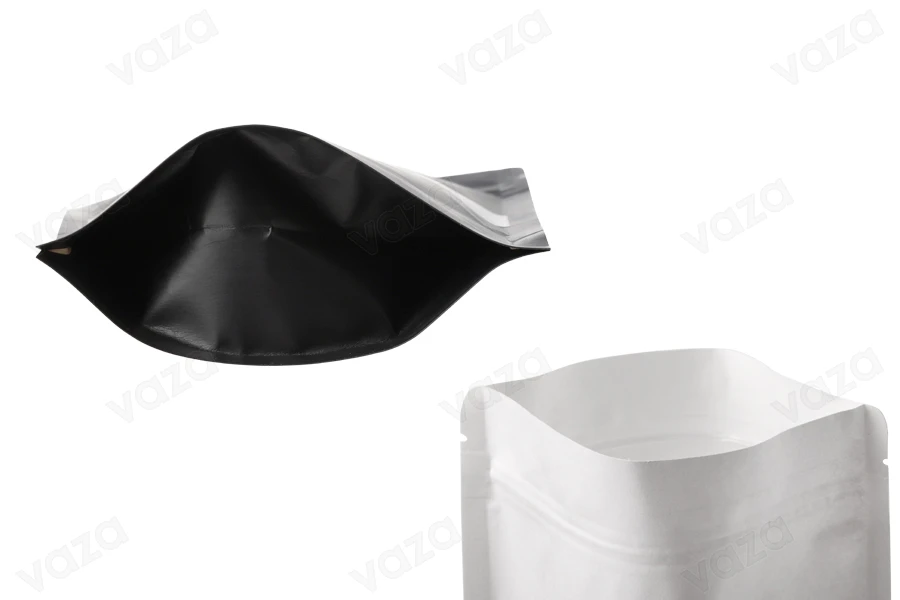 Σακουλάκια κραφτ τύπου Doy Pack, με κλείσιμο "zip", παράθυρο και δυνατότητα σφράγισης με θερμοκόλληση 140x40x200 mm - 100 τμχ Σακουλάκια κραφτ τύπου Doy Pack, με κλείσιμο "zip", παράθυρο και δυνατότητα σφράγισης με θερμοκόλληση 140x40x200 mm - 100 τμχ-εικόνα_σύνθεση