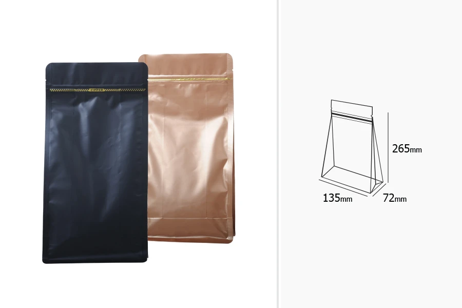 Σακουλάκια αλουμινίου τύπου Doy Pack με κλείσιμο "zip" και δυνατότητα σφράγισης με θερμοκόλληση 135x72x265 mm - 50 τμχ Σακουλάκια αλουμινίου τύπου Doy Pack με κλείσιμο "zip" και δυνατότητα σφράγισης με θερμοκόλληση 135x72x265 mm - 50 τμχ