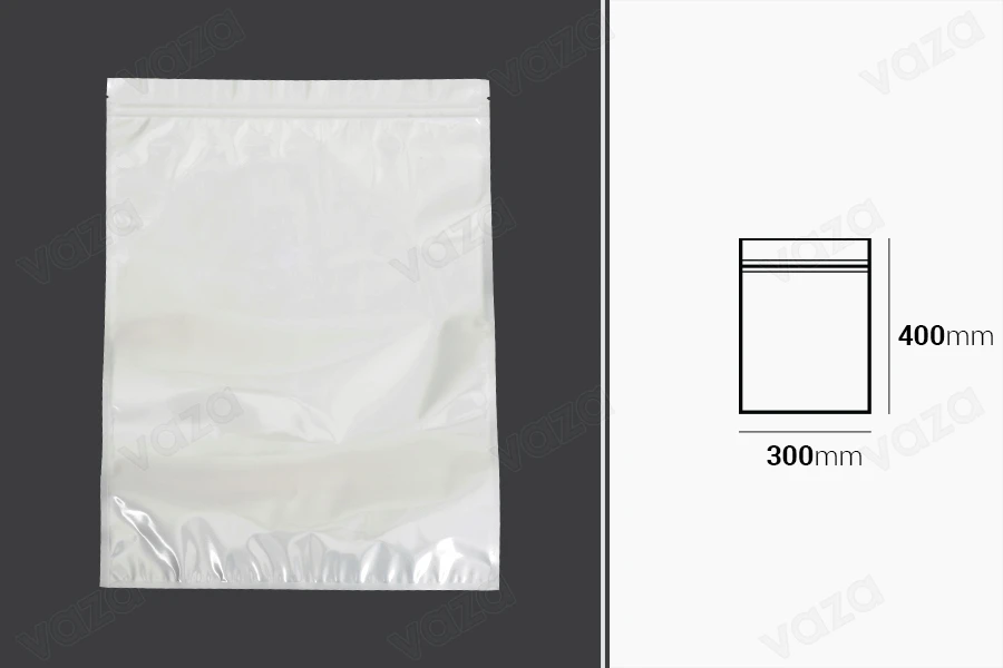 Σακουλάκια πλαστικά 300x400 mm με κλείσιμο zip, λευκή πίσω όψη και διάφανο μπροστά - 100 τμχ Σακουλάκια πλαστικά 300x400 mm με κλείσιμο zip, λευκή πίσω όψη και διάφανο μπροστά - 100 τμχ-εικόνα_διαστάσεις