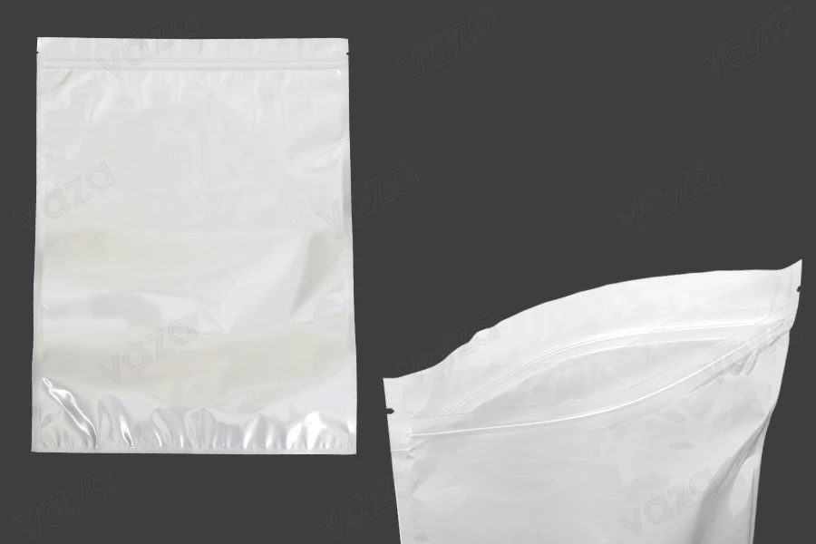 Σακουλάκια πλαστικά 300x400 mm με κλείσιμο zip, λευκή πίσω όψη και διάφανο μπροστά - 100 τμχ Σακουλάκια πλαστικά 300x400 mm με κλείσιμο zip, λευκή πίσω όψη και διάφανο μπροστά - 100 τμχ-