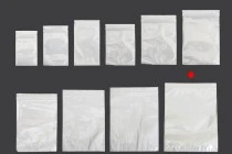 Σακουλάκια πλαστικά 300x400 mm με κλείσιμο zip, λευκή πίσω όψη και διάφανο μπροστά - 100 τμχ