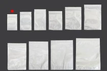 Σακουλάκια πλαστικά 60x100 mm με κλείσιμο zip, λευκή πίσω όψη και διάφανο μπροστά - 100 τμχ Σακουλάκια πλαστικά 60x100 mm με κλείσιμο zip, λευκή πίσω όψη και διάφανο μπροστά - 100 τμχ