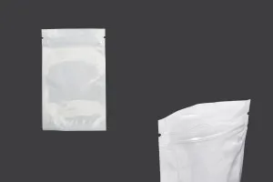 Σακουλάκια πλαστικά 80x130 mm με κλείσιμο zip, λευκή πίσω όψη και διάφανο μπροστά - 100 τμχ-3