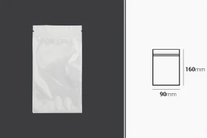 Σακουλάκια πλαστικά 90x160 mm με κλείσιμο zip, λευκή πίσω όψη και διάφανο μπροστά - 100 τμχ-2
