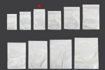 Σακουλάκια πλαστικά 90x160 mm με κλείσιμο zip, λευκή πίσω όψη και διάφανο μπροστά - 100 τμχ Σακουλάκια πλαστικά 90x160 mm με κλείσιμο zip, λευκή πίσω όψη και διάφανο μπροστά - 100 τμχ