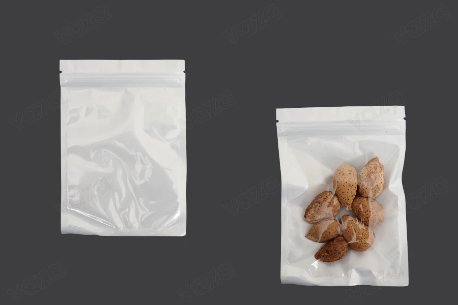 Σακουλάκια πλαστικά 105x150 mm με κλείσιμο zip, λευκή πίσω όψη και διάφανο μπροστά - 100 τμχ Σακουλάκια πλαστικά 105x150 mm με κλείσιμο zip, λευκή πίσω όψη και διάφανο μπροστά - 100 τμχ-εικόνα_προϊοντική