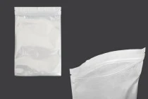 Σακουλάκια πλαστικά 160x240 mm με κλείσιμο zip, λευκή πίσω όψη και διάφανο μπροστά - 100 τμχ Σακουλάκια πλαστικά 160x240 mm με κλείσιμο zip, λευκή πίσω όψη και διάφανο μπροστά - 100 τμχ